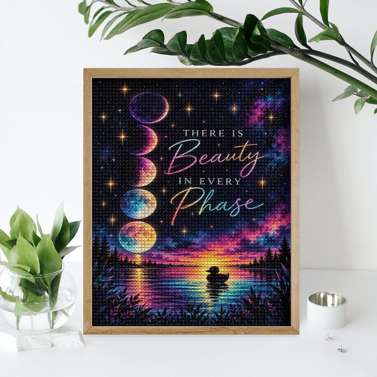 There Is Beauty In Every Phase Diamond Painting Kit