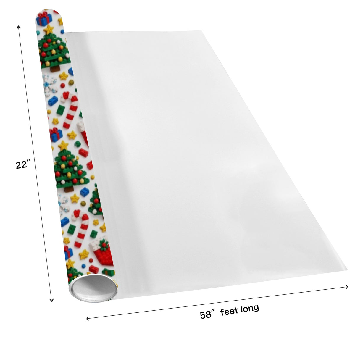 Christmas Building Block Wrapping Paper