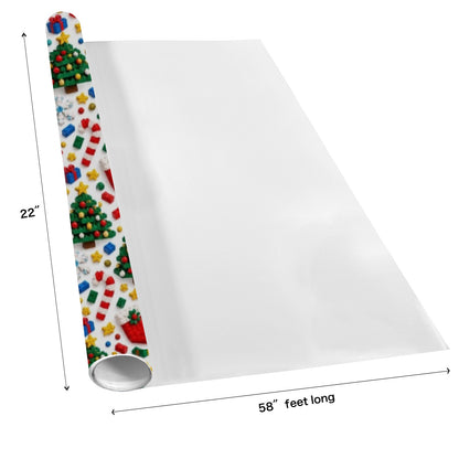Christmas Building Block Wrapping Paper